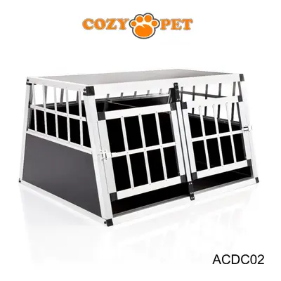 Aluminium Car Dog Cage Cozy Pet Travel Puppy Crate Transport ACDC02