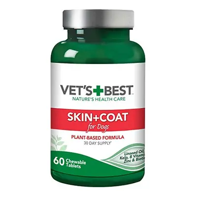 Vet's Best Skin & Coat Dog Supplements | Relieve Dogs Skin Irritation and Shedding Due to Season