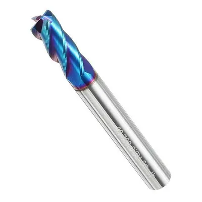 (#5(8*R0.5*8D*60L)) 5/6/8mm R0.5 Nano Blue Coating Carbide End Mill HRC60 Flute CNC Milling Cutt