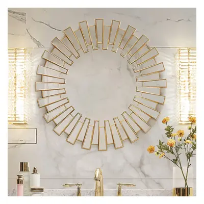 Modern Gold Accent Mirror Wall Mounted Fireplace Hallway Bedroom Bathroom Large