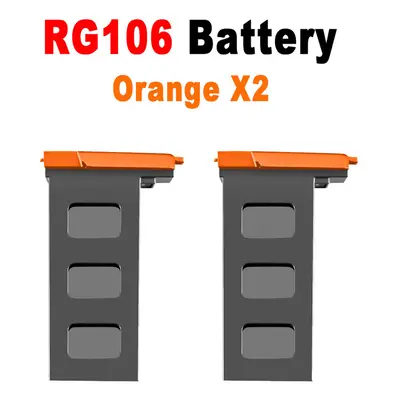 (Orange x2) RG106 Drone Battery RG106 Pro Drone Original Battery 7.4V 3800mAh 28min