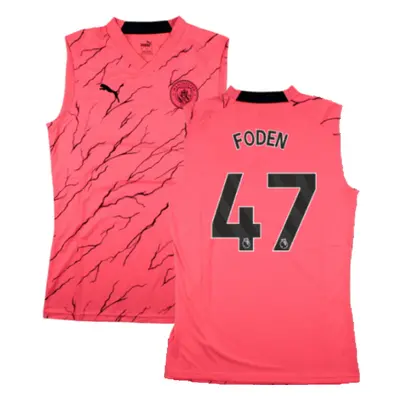 (L) Man City Sleeveless Training Jersey (Sunset Glow) (FODEN 47)