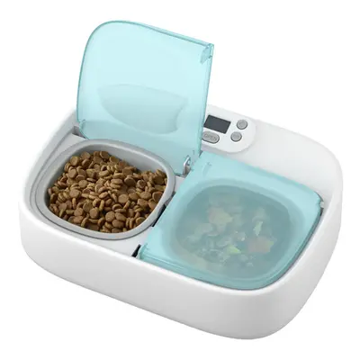 Petoneer PF003 Two-Meal Pet Feeder Smart Puppy Intelligent Dog Supplies Separable Cat Double Bow