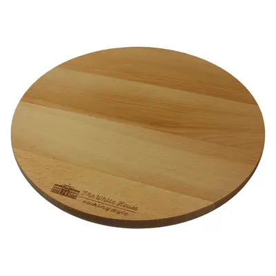 THE WHITE HOUSE cooking style Wooden Rotating Kitchen Board. Turntable Rotating Cake Stand, Pizz