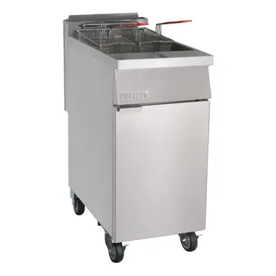 Buffalo Single Tank Twin Basket Freestanding Gas Fryer