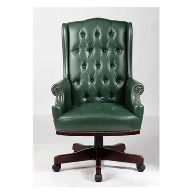 Fine Chairs Bonded Leather Captains Chesterfield Style Managers Desk Chair Office furniture High