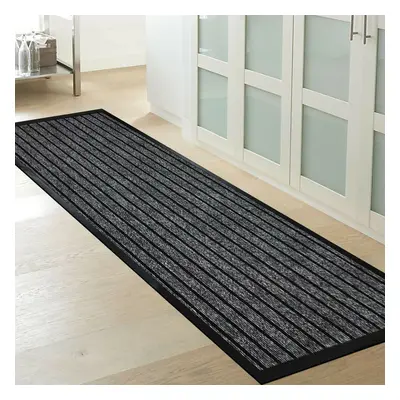 (80 x cm, Grey) Heavy Duty Rubber Mats Non Slip Backed Runners Mat