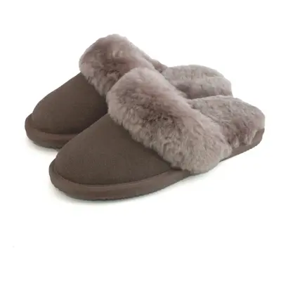 (8 UK, Truffle Brown) Eastern Counties Leather Womens/Ladies Grace Sheepskin Slippers