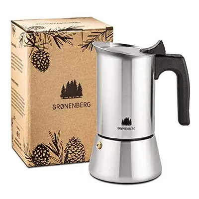 Groenenberg Espresso Maker Cup | Moka Pot | Stovetop Coffee Maker ml | Stainless Steel Italian C