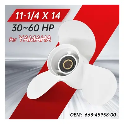 3-blade Propeller For Yamaha T25-60hp / For Honda 35-60hp Motors Part #663-45958-00 11-1/4 X Alu