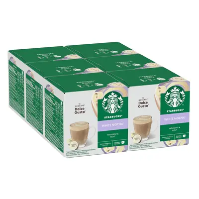 STARBUCKS White Mocha by NESCAF? Dolce Gusto, Mocha Flavour with Espresso Roast Coffee Pods (6 p