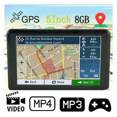 (black, Car navigation machine) Inch Sat Nav Car Hgv Gps Navigation Portable Poi Global Maps Car