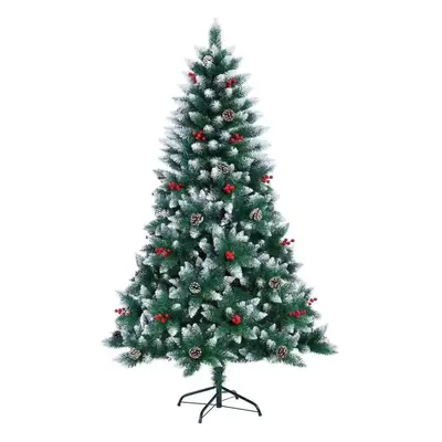 (7 Feet) Christmas Tree Bushy Snowy Pencil Home DÃ©cor