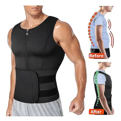 (L) Medical Adjustable Clavicle Posture Corrector Men Woemen Upper Back Brace Shoulder Lumbar Su