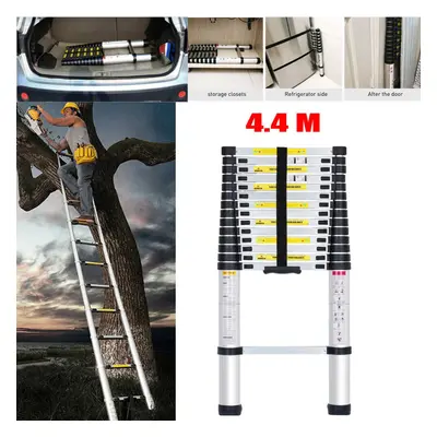 Portable Heavy Duty 4.4M Aluminium Telescopic Ladder Extendable Step