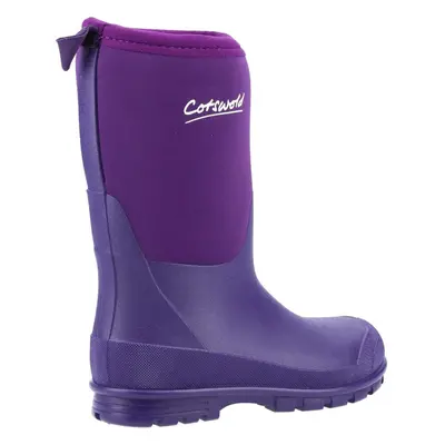 Cotswold Hilly Neoprene Wellington Boot Purple