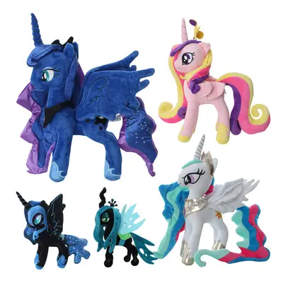 (Set of ) 30CM My Little Pony Princess Celestia Luna Plush Toy