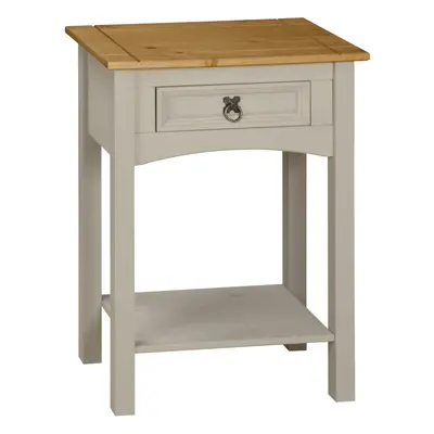 Corona Console Table Grey Drawer Mexican Solid Pine Hall End