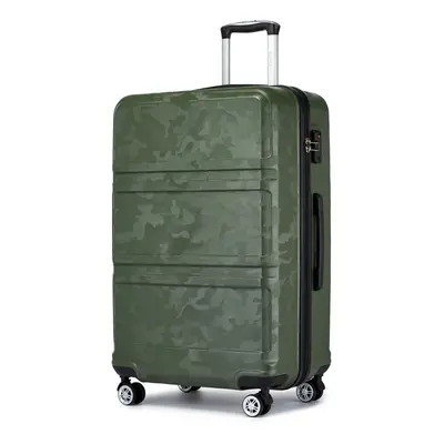 (Camouflage Green, inch) 20/24/28'' Camouflage Color Hard Shell Suitcase Luggage