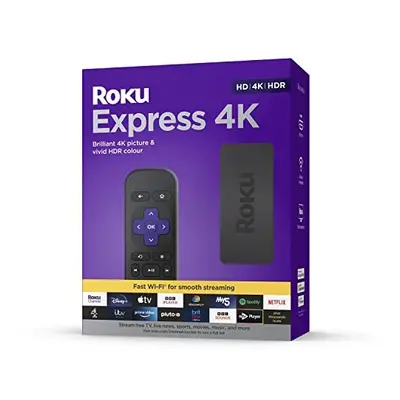 Express 4K | HD/4K/HDR Streaming Media Player, Black