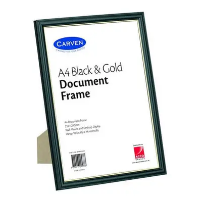 (Black/Gold) Carven Document Frame A4