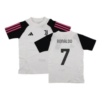 (LB) Juventus Cotton Tee (White) - Kids (RONALDO 7)