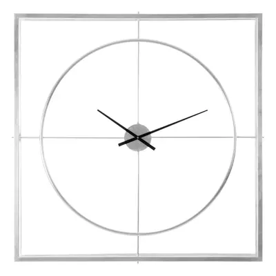 Premier Housewares Trinity Silver Finish Wall Clock