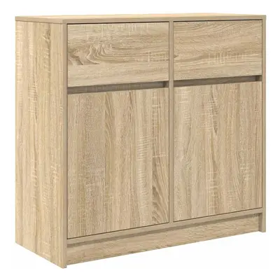 vidaXL Sideboard with Drawer Sonoma Oak 80x34x76 cm Engineered Wood