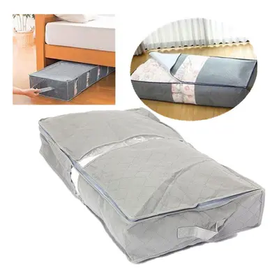 IPRee 75.63912.6cm Under-Bed Organizer Under the Bed Storage Bag Box Gray for Clothes Blankets