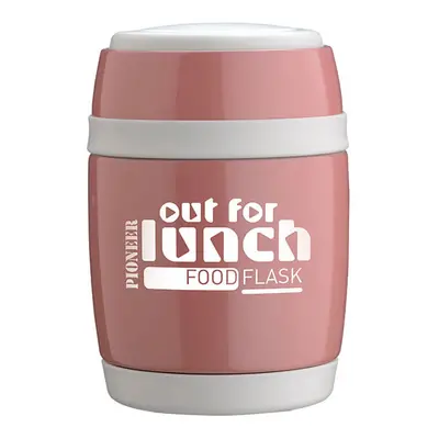 Pioneer 580ml Food Flask with Spoon Pink