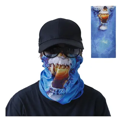 (Blue) Outdoor Multifunctional Bandana Scarf Face Mask UV Protection Windproof An-dust Neck Gait