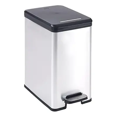 25L Trash Can, Black/Silver Metallic, x x cm