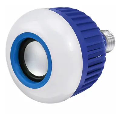 (Blue) E27 RGB Wireless bluetooth Speaker Lights Smart LED Bulb Music Lamps + Remote Control AC1