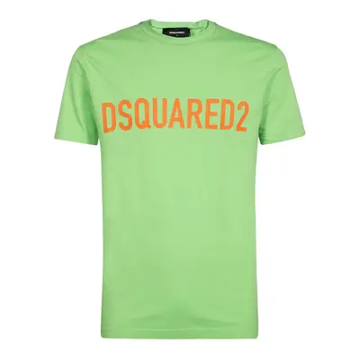 (665 Acid Green, M) Dsquared2 S74GD1126 Cool Logo Print T-Shirt