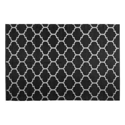 Reversible Area Rug x cm Black and White ALADANA