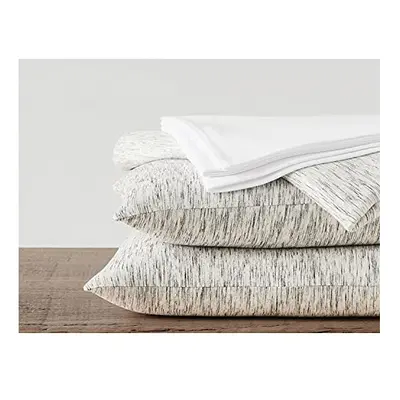 King Pillowcase Pair, Cotton, Heathered Marble