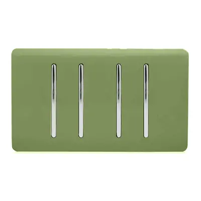 Trendi Gang Way Intermediate Artistic Modern Glossy Amp Rocker Light Switch Moss Green