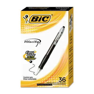 BIC Velocity Retractable Ball Pen PEN RETRACTABLE BOLD BE