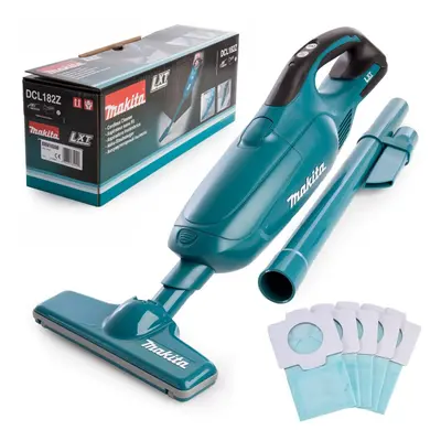 Makita DCL182Z 18v LXT Lithium Ion Vacuum Cleaner Cordless High Low + Bags