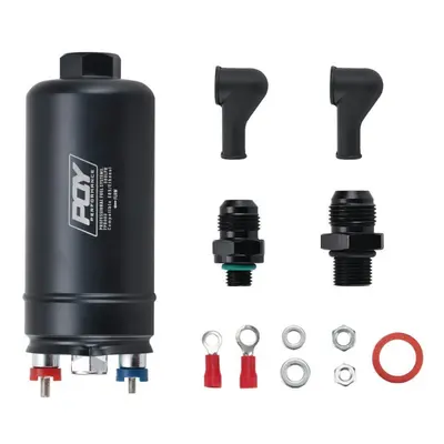 (black) Efi 380lph 1000hp Top Quality External Fuel Pump E85 Compatible Style New