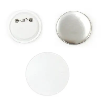 Blank Personalised Pin Button Badge Making Components, 25mm, 100pcs