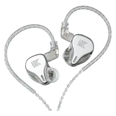 (white, without MIC) Kz Dq6 Three -unit Dynamic Ring In -ear Headphones Tweeter, Controlling Noi