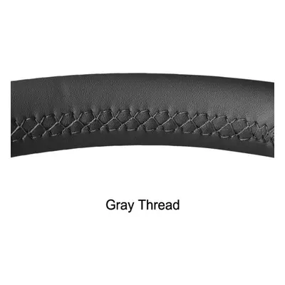 (gray) Black Faux Leather Car Steering Wheel Cover For Mercedes Benz C-class W202 Cl-class C140 