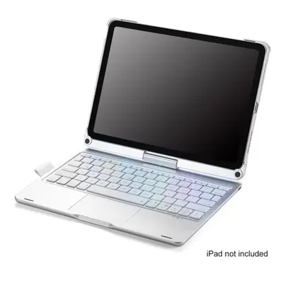 (silver, Type A-for ipad 10.2 & 10.5 inch) Degree Rotatable Bt Keyboard For Rechargeable Wireles