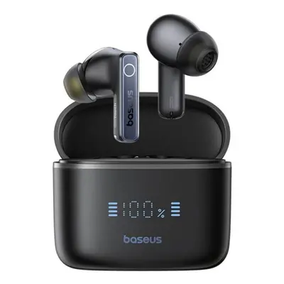 (Black) Baseus Bowie True Wireless Earphones 50dB Deep Noise Cancellation 65H Long Playtime Blue