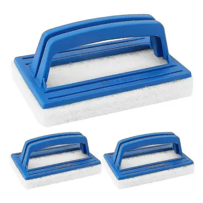 New - Water Line Sponge Brush, Pieces Plastic Pool Brush with Handles Pool Floor Wall Brush Clea