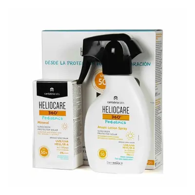 Heliocare 360ÃÂº Pack Pediatrics Mineral 50ml + Atopic Lotion Spray 75ml