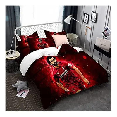 Mohamed Salah Golden Boots Bedding Set Duvet Cover 50x75cm Pillowcase, Pieces Bedspread Man Woma