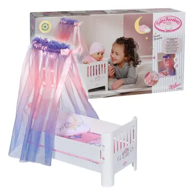 Sweet Dreams Bed, Doll Bed with Light-Up Canopy, Mattress, Matching Pillow and Blanket for 43cm 