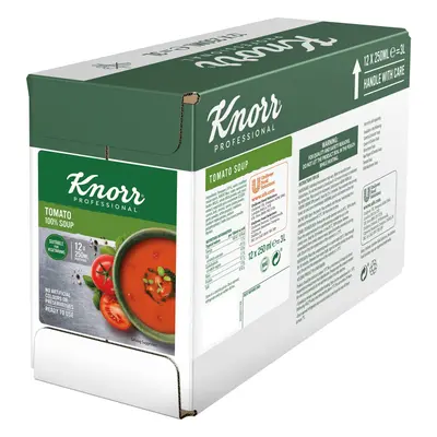 Knorr Professional 100% Tomato Soup Pouches - 12x250ml